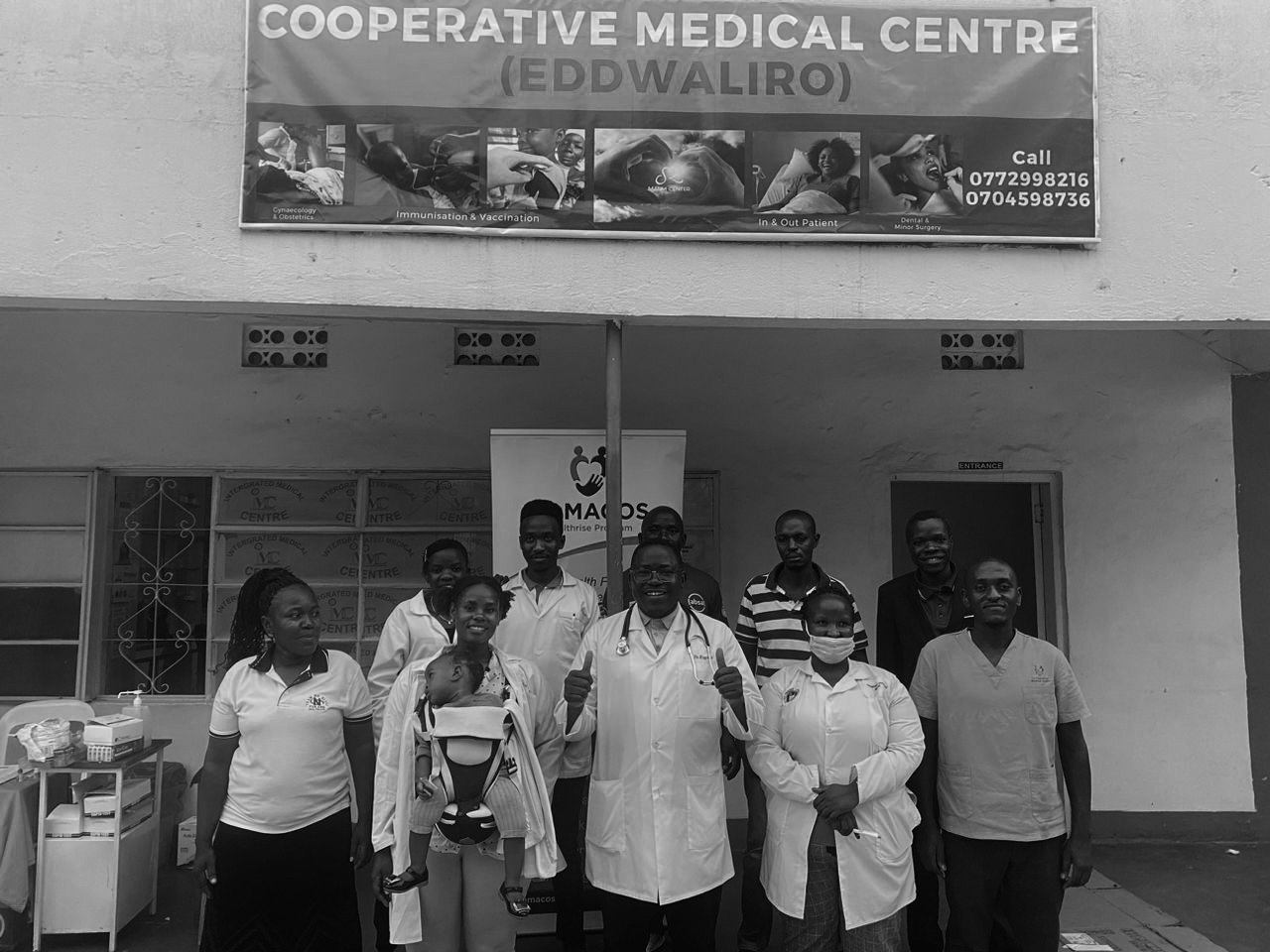 WORKERS AT CO-OP CLINIC CAMP - Atuwaire
